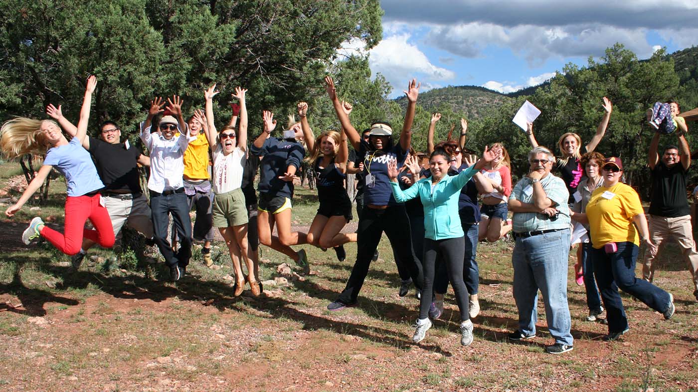 Nonprofit Leadership Alliance students at their annual retreat