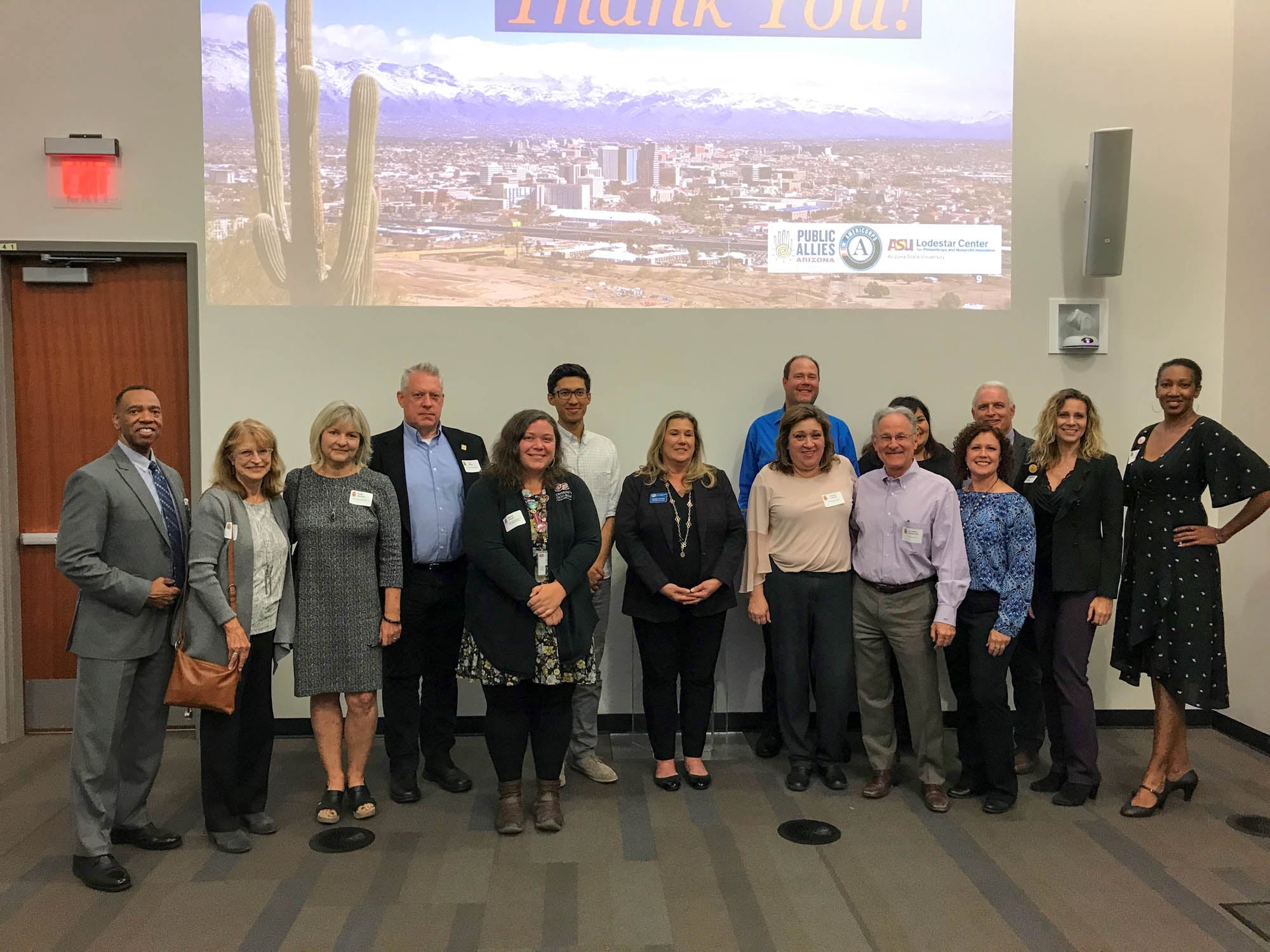 Members of Public Allies Arizona's first Tucson cohort pose for a photo.