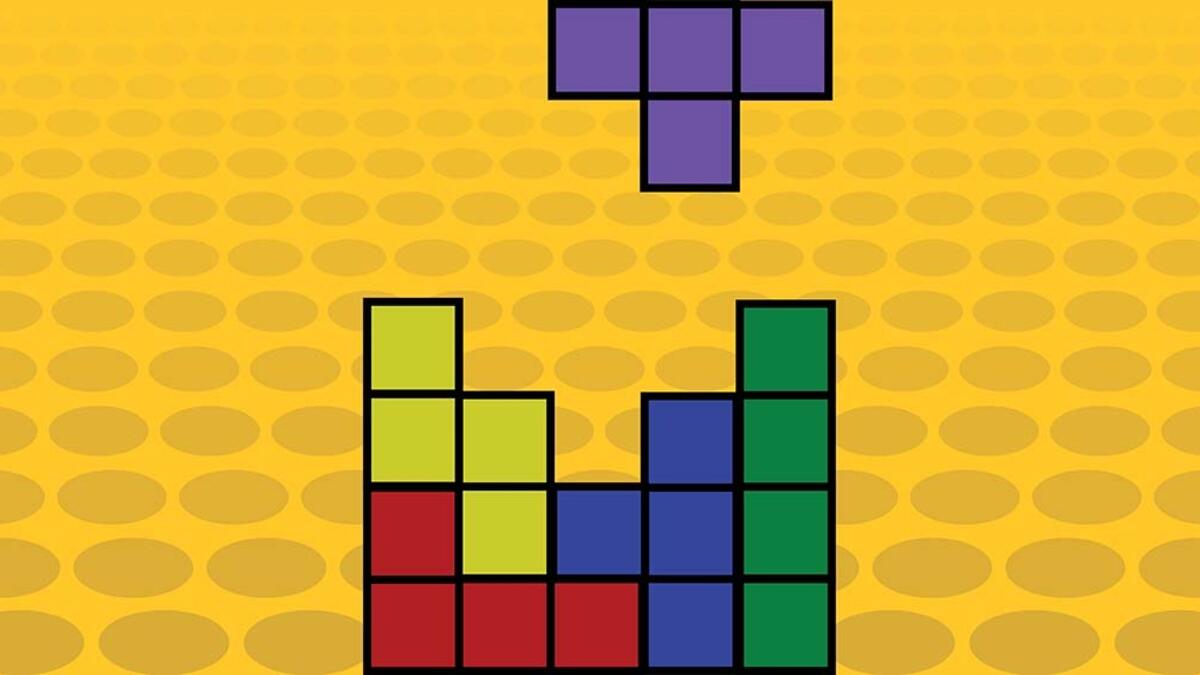Illustration of tetris blocks