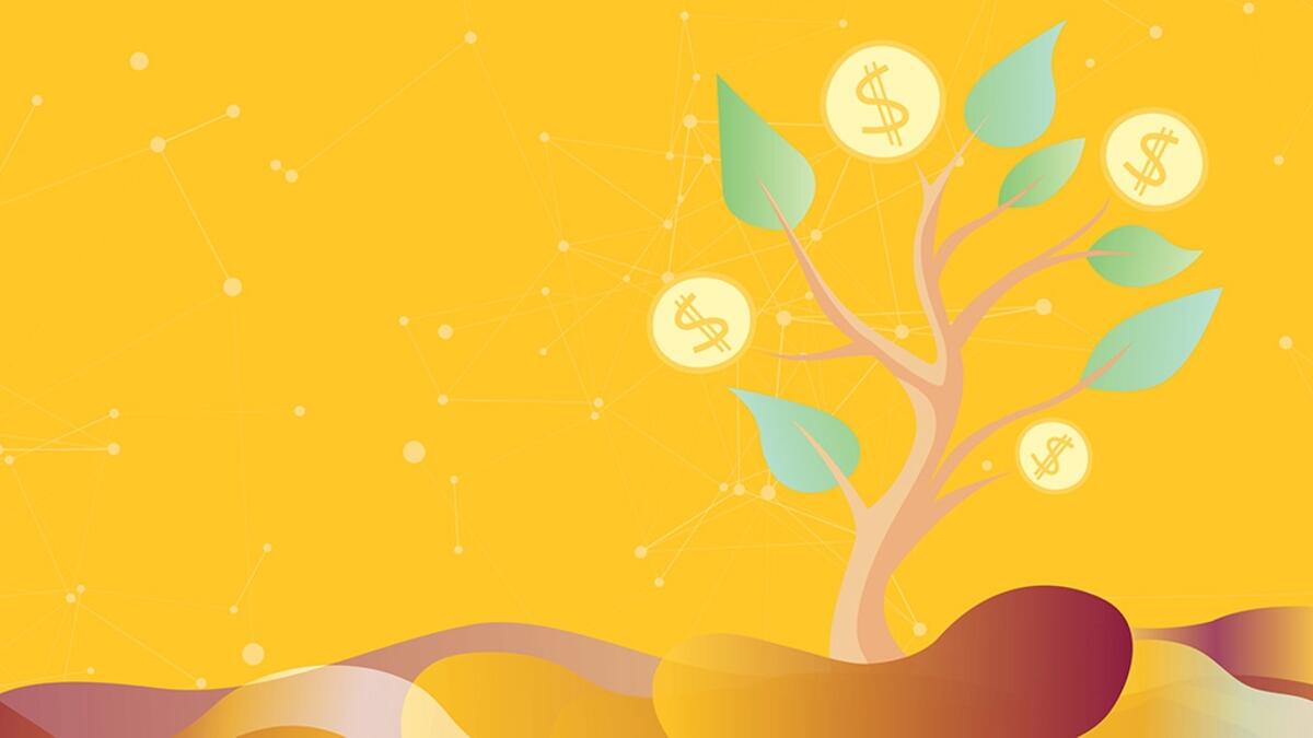 Illustration of a money tree