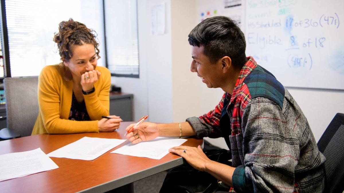 Student and teacher