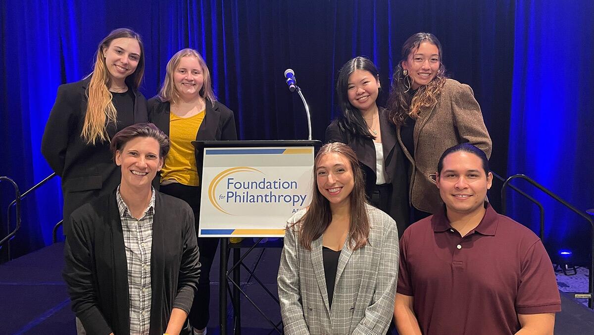 Nonprofit Leadership Alliance students smile for a photo.
