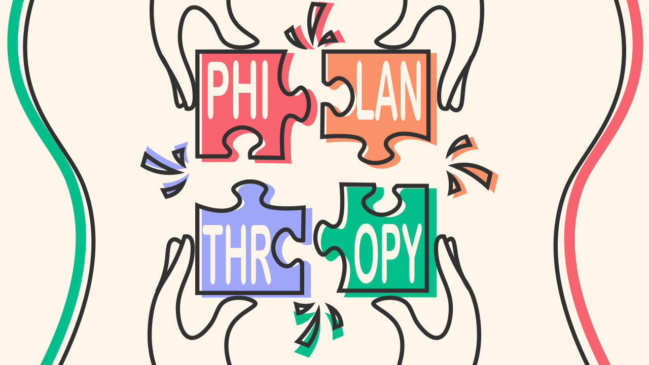 Philanthropy puzzle pieces