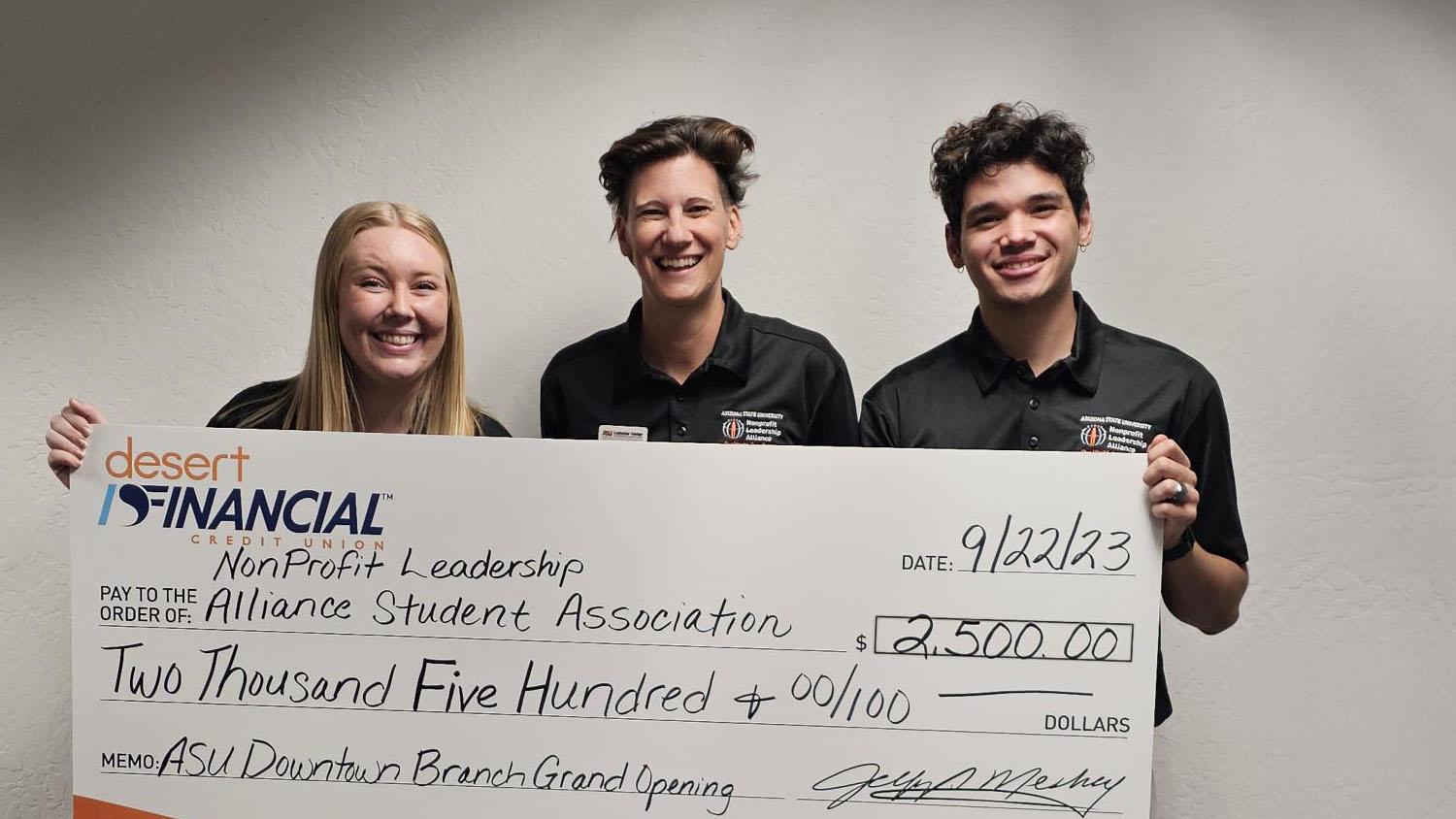 NLASA students receive donation